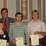 Dr. Andreas Gobiet, Dr. Ernest Rudel und A. Univ.-Prof. Dr. Franz Rubel mit den Siegern Erika Dautz, Florian Pfurtscheller und Mag. Andreas Prein.