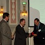 Verleihung der Julius von Hann Medaille in Gold an emer. Univ.-Prof. Dr. Michael Hantel durch A. Univ.-Prof. Dr. Franz Rubel und Dr. Ernest Rudel.